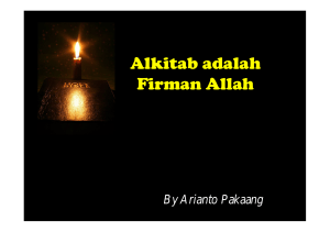 Alkitab adalah Firman Allah