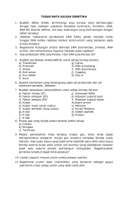 TUGAS MATA KULIAH GENETIKA 1. Buatlah