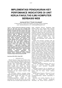 kerja fakultas ilmu komputer berbasis web implementasi