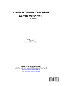 analisis pengaruh economic value added (eva) dan rasio keuangan