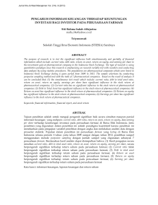 1 pengaruh informasi keuangan terhadap keuntungan investasi