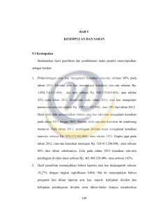 109 BAB V KESIMPULAN DAN SARAN 5.1 Kesimpulan