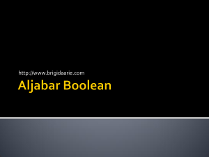 Aljabar Boolean - Brigida Arie Minartiningtyas