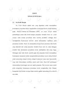 15 BAB II TINJAUAN PUSTAKA 2.1 Net Profit Margin Net Profit