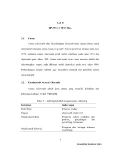 8 BAB II TINJAUAN PUSTAKA 2.1. Umum Antena - USU-IR