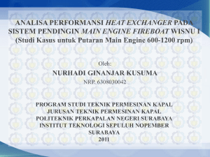 ANALISA PERFORMANSI HEAT EXCHANGER PADA