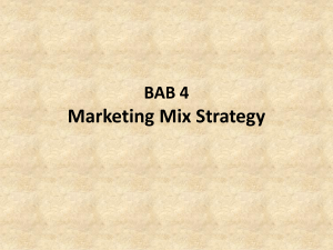 BAB 4 Marketing Mix Strategy