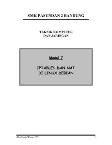 iptables dan nat - e-Diajar SMK Pasundan 2 Bandung