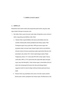 V. SIMPULAN DAN SARAN A. SIMPULAN Berdasarkan hasil
