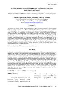 Kecernaan Nutrisi Konsentrat- PUFA yang