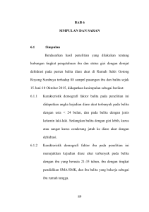 89 BAB 6 SIMPULAN DAN SARAN 6.1 Simpulan Berdasarkan hasil