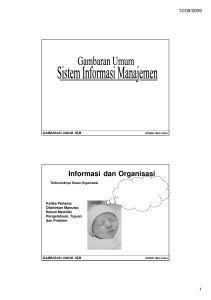 Informasi Organisasi dan