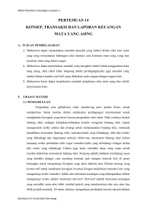 pertemuan 14 konsep, transaksi dan laporan