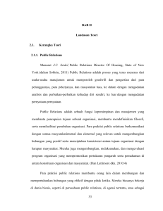 33 BAB II Landasan Teori 2.1. Kerangka Teori 2.1.1. Public