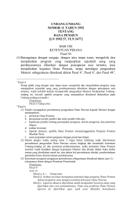 Undang-Undang Nomor 11 Tahun 1992 tentang Dana