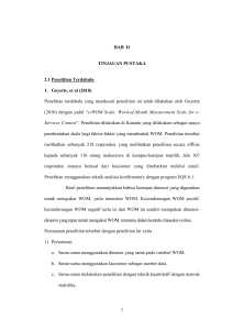 7 BAB II TINJAUAN PUSTAKA 2.1 Penelitian Terdahulu 1. Goyette