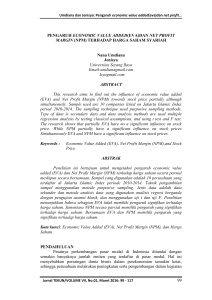 DAN NET PROFIT MARGIN (NPM) - Publikasi Universitas Mercu