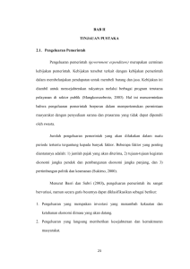 BAB II TINJAUAN PUSTAKA 2.1. Pengeluaran Pemerintah