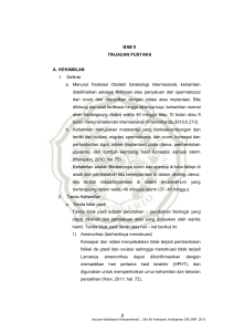 8 BAB II TINJAUAN PUSTAKA A. KEHAMILAN 1. Definisi a. Menurut