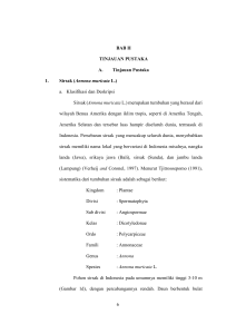 6 BAB II TINJAUAN PUSTAKA A. Tinjauan Pustaka 1. Sirsak