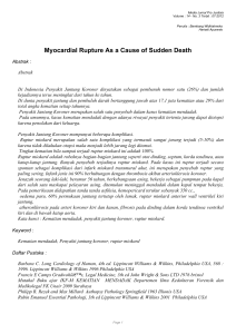 Myocardial Rupture As a Cause of Sudden Death