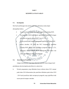 93 BAB V KESIMPULAN DAN SARAN 5.1. Kesimpulan Dari hasil