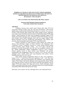 perbedaan tingkat post-traumatic stress disorder ditinjau