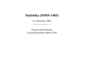 Statistika (MMS-1403) - Danardono