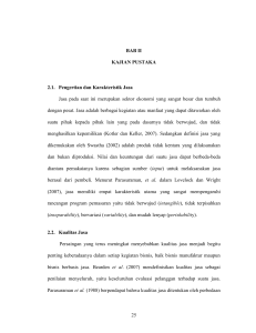 25 BAB II KAJIAN PUSTAKA 2. 2.1. Pengertian dan Karakteristik