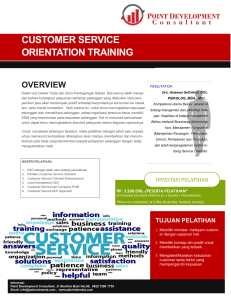 customer service orientation training