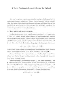 Bab4 – Deret Fourier pada Interval Sembarang