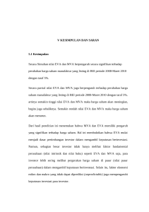 V KESIMPULAN DAN SARAN 5.1 Kesimpulan Secara Simultan nilai