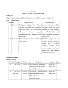 BAB III USULAN PENSOLUSIAN MASALAH 3.1 Program Adapun