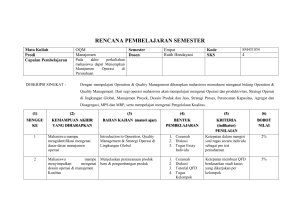 RENCANA PEMBELAJARAN SEMESTER