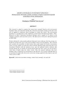 Performance measurement Model and Efisiensi Sektor