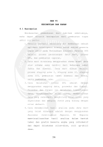 356 BAB VI KESIMPULAN DAN SARAN 6.1 Kesimpulan