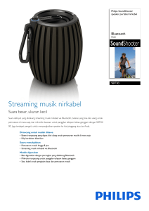 SBT30/00 Philips speaker portabel nirkabel