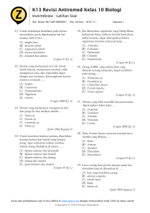 K13 Revisi Antiremed Kelas 10 Biologi