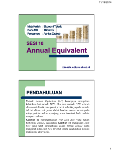 10 Annual Equivalent