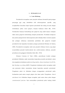 1 I. PENDAHULUAN A. Latar Belakang Periodontitis