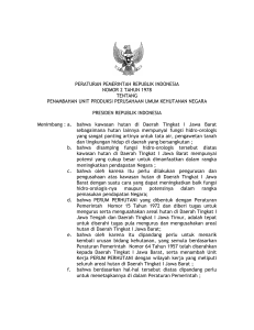 peraturan pemerintah republik indonesia nomor 2 tahun 1978