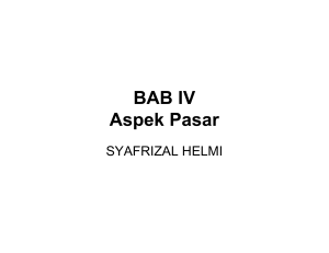 BAB IV Aspek Pasar