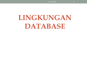 LINGKUNGAN DATABASE