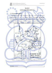 BAB II GEOLOGI REGIONAL