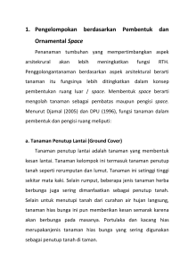 klasifikasi vegetasi berdasar bentuk fisik tanaman