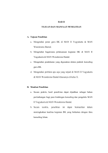 BAB II TUJUAN DAN MANFAAT PENELITIAN A