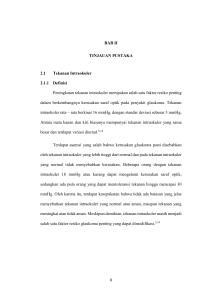 BAB II TINJAUAN PUSTAKA 2.1 Tekanan Intraokuler