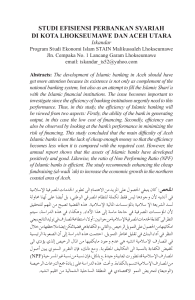 studi efisiensi perbankan syariah di kota