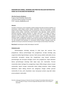 205 kemampuan verbal, numerik dan prestasi belajar matematika