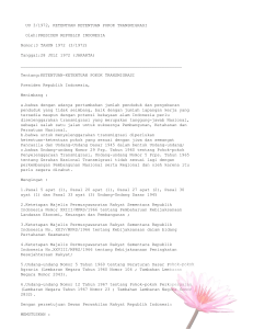 UU 3/1972, KETENTUAN KETENTUAN POKOK TRANSMIGRASI